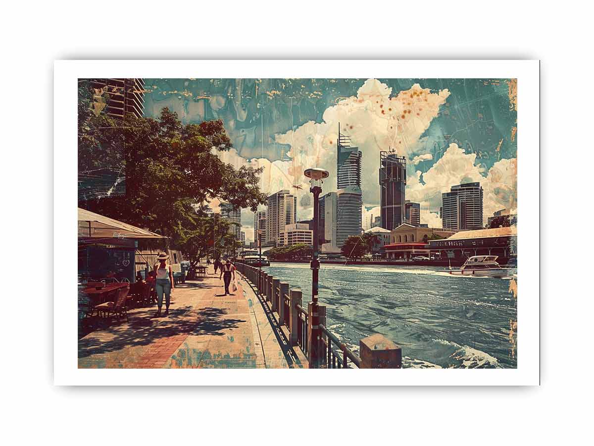 Brisbane City Vintage Art-3