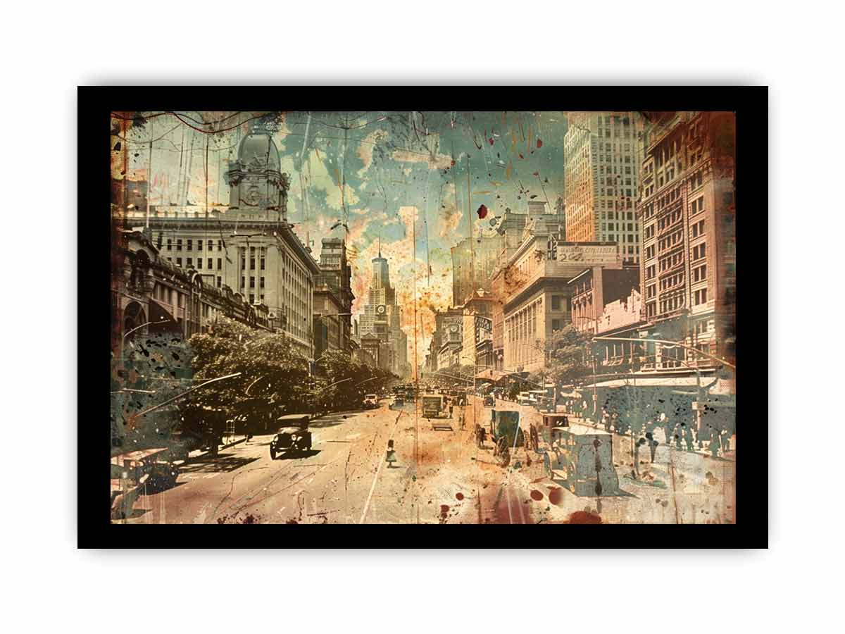 Brisbane City Vintage Print-2