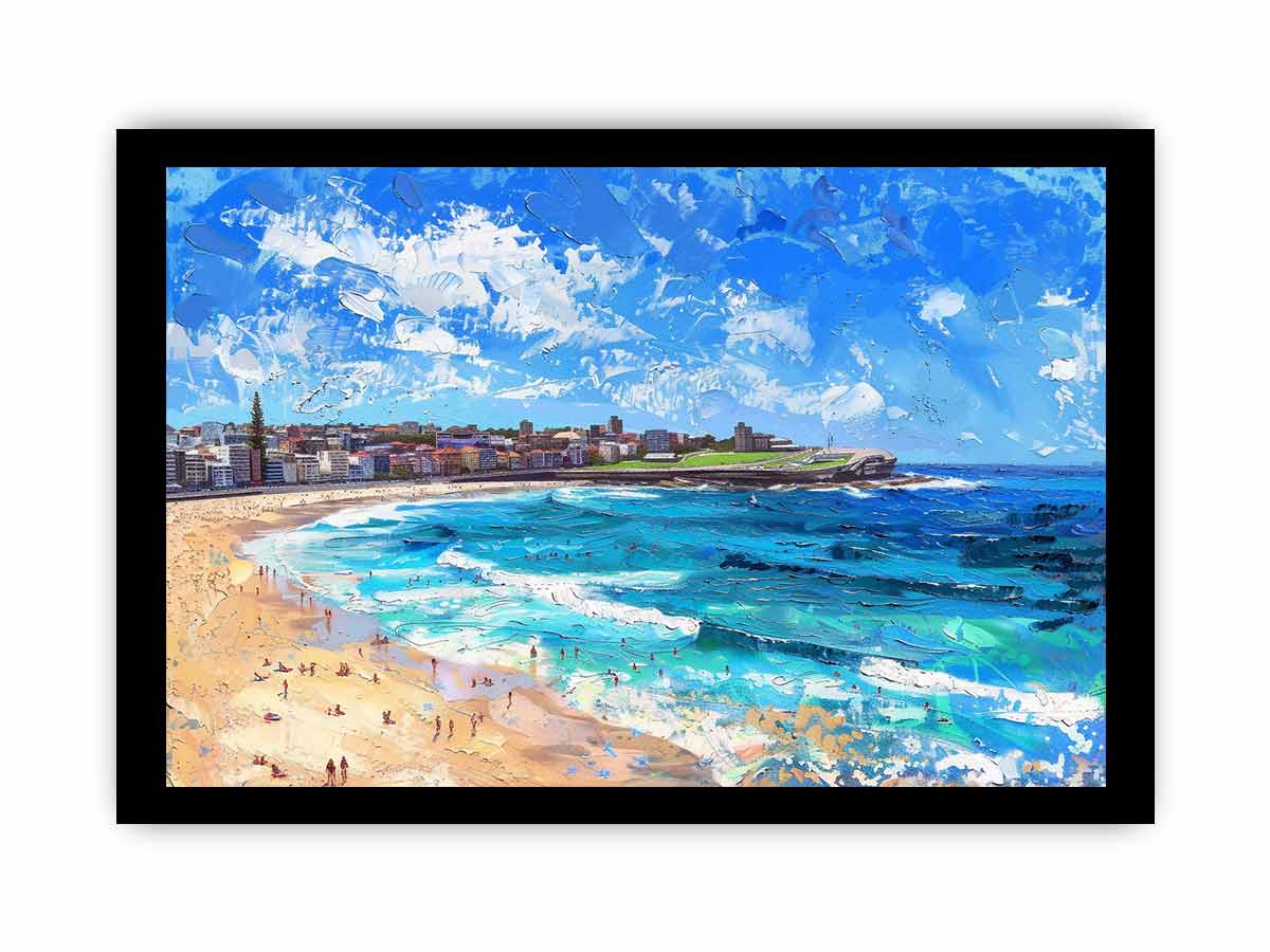 Bondi Beach Art Framed Print-2