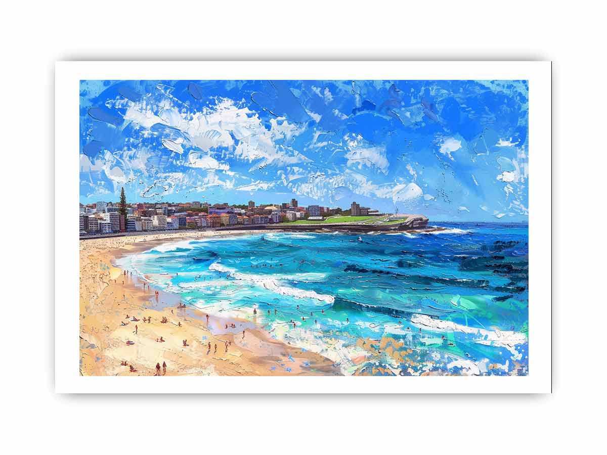 Bondi Beach Art Framed Print-3