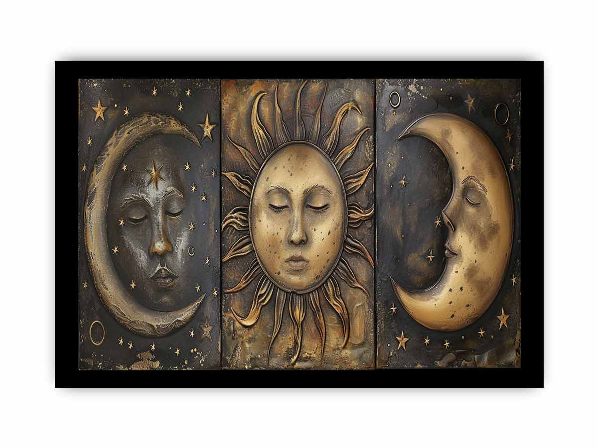 Sun Moon Framed Print Framed  print-2