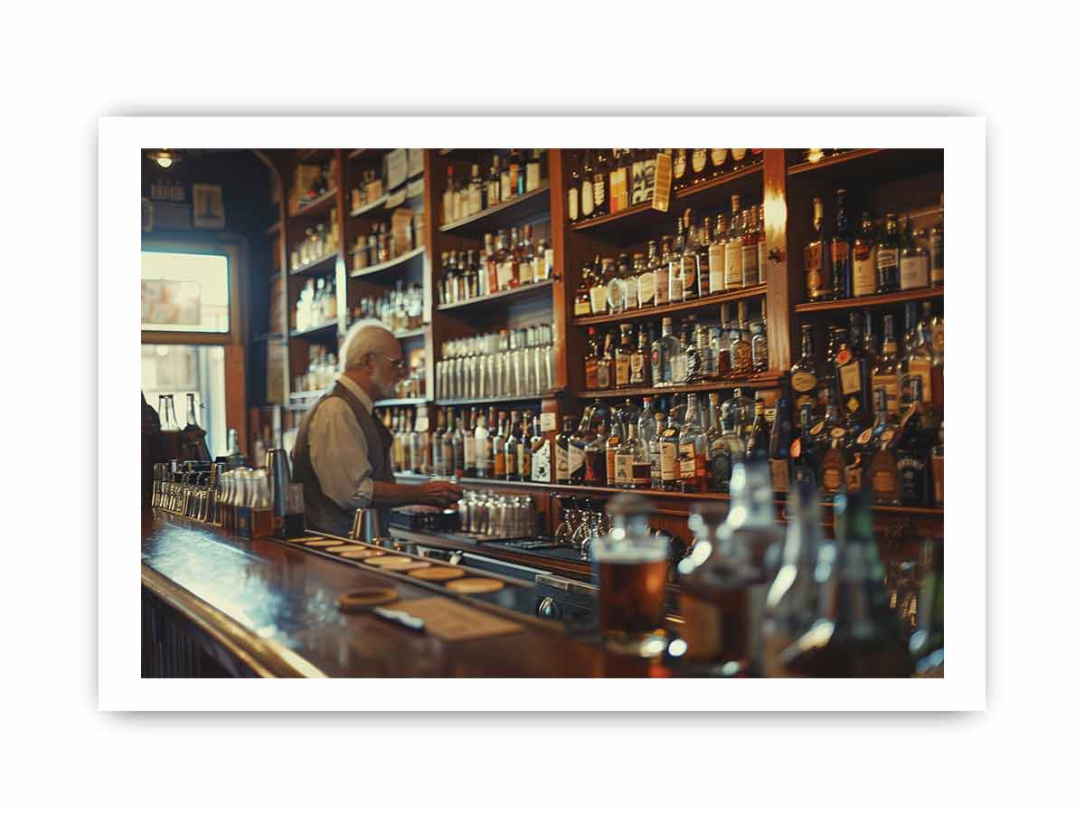 Vintage Bar Framed Print-3