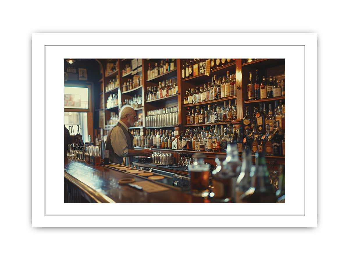 Vintage Bar Framed Print-1