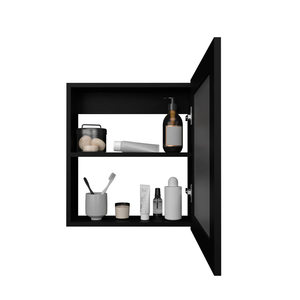 Medicine Cabinet Hailey, Bathroom, Black-3