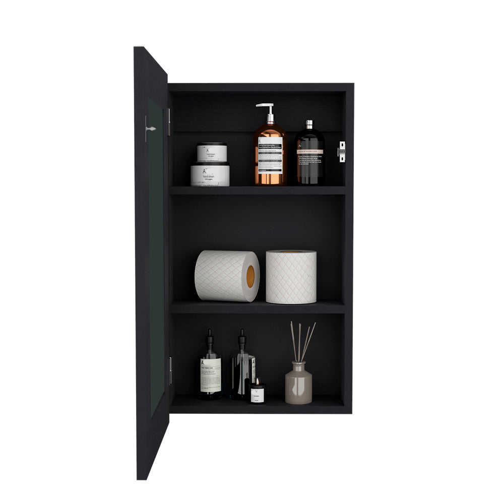 Medicine Cabinet Sanford, Bathroom, Black-3