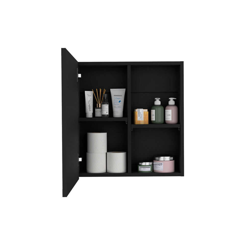 Medicine Cabinet Clayton, Bathroom, Black-3