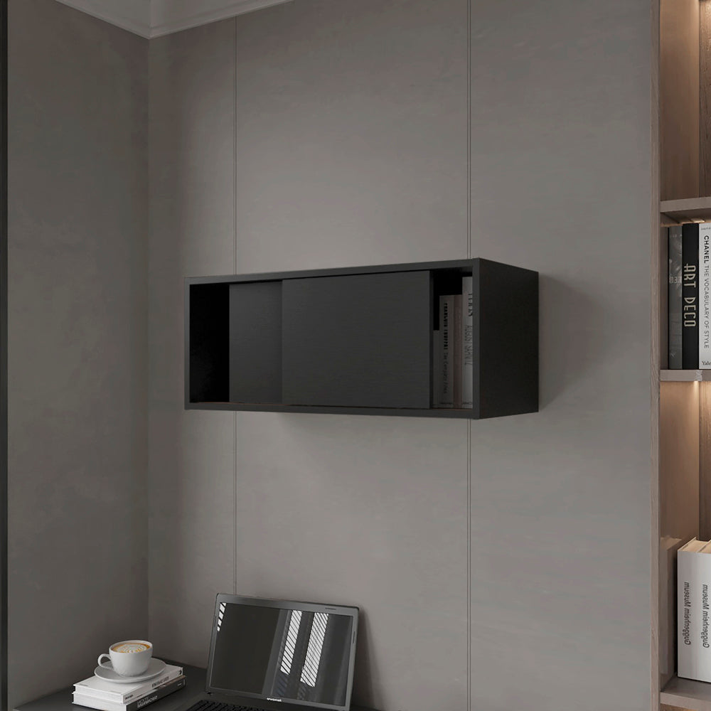 Wall Cabinet Bliss, Office, Black-1