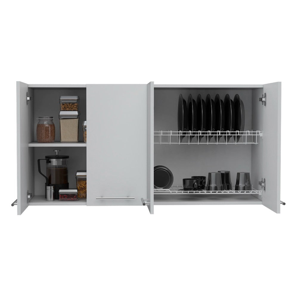 Kitchen Cabinet Durham, Four Doors, White Finish-3