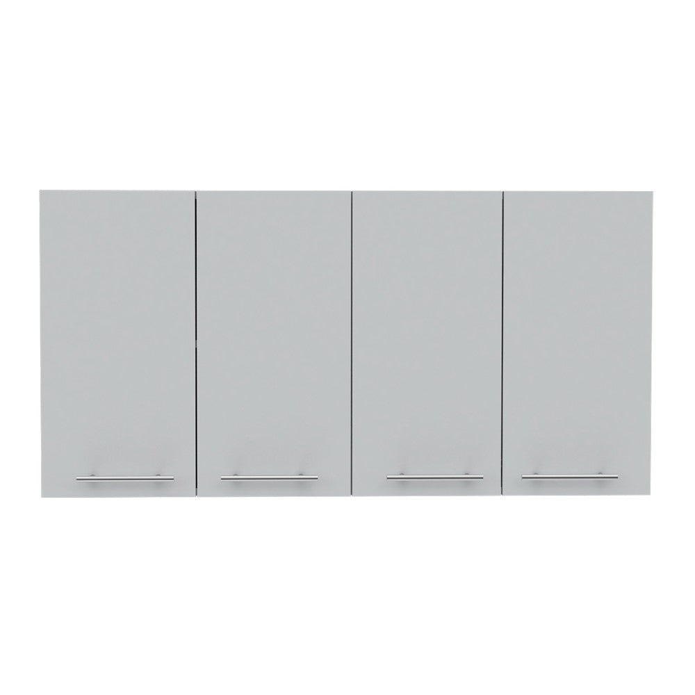 Kitchen Cabinet Durham, Four Doors, White Finish-2