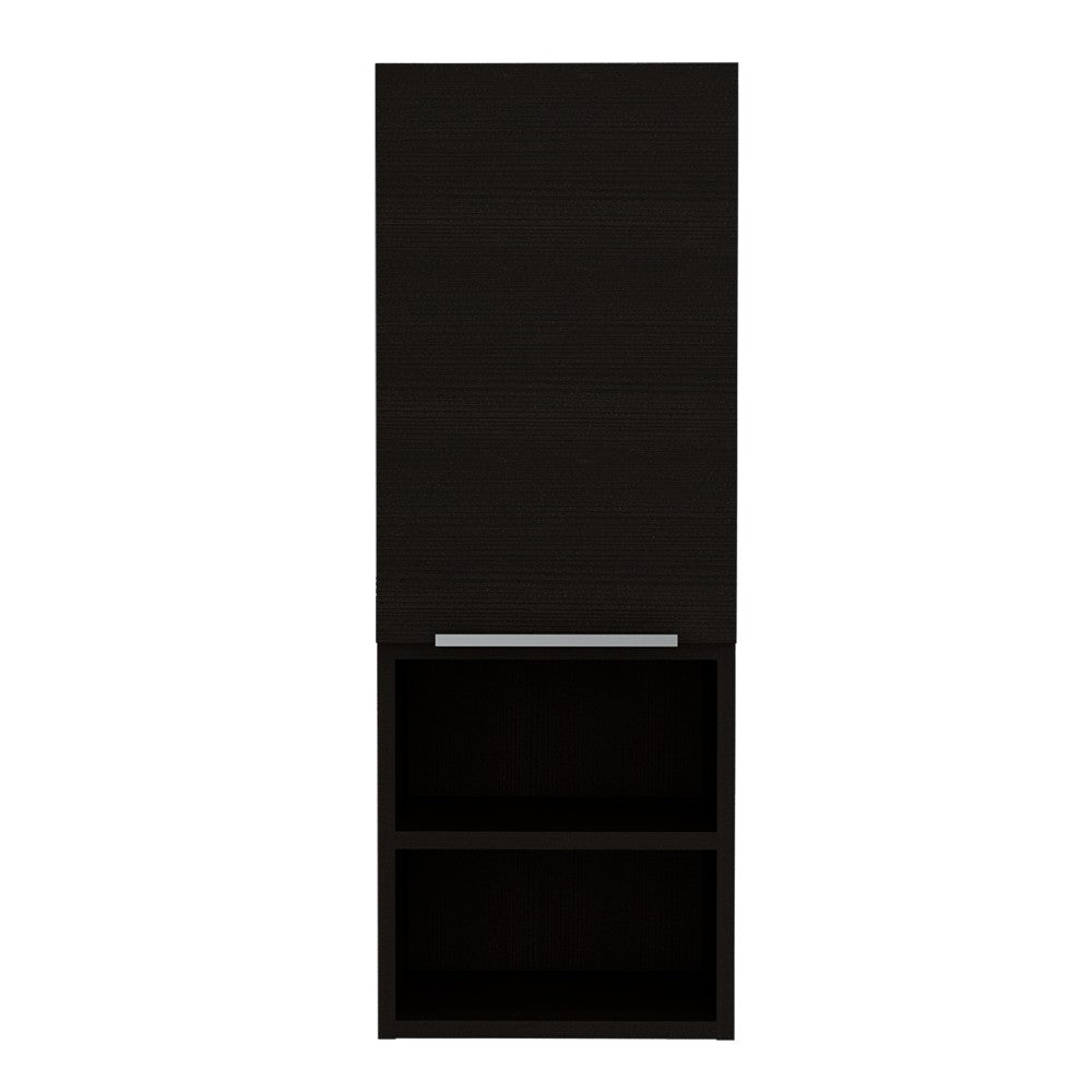 Medicine Cabinet Hazelton, Two Interior Shelves, Black Wengue Finish-2