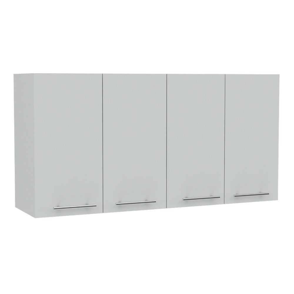 Kitchen Cabinet Durham, Four Doors, White Finish-4