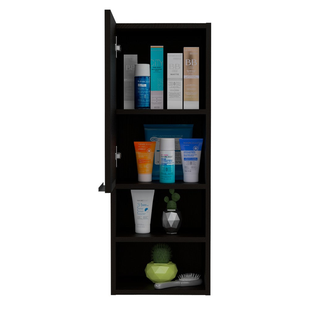 Medicine Cabinet Hazelton, Two Interior Shelves, Black Wengue Finish-3