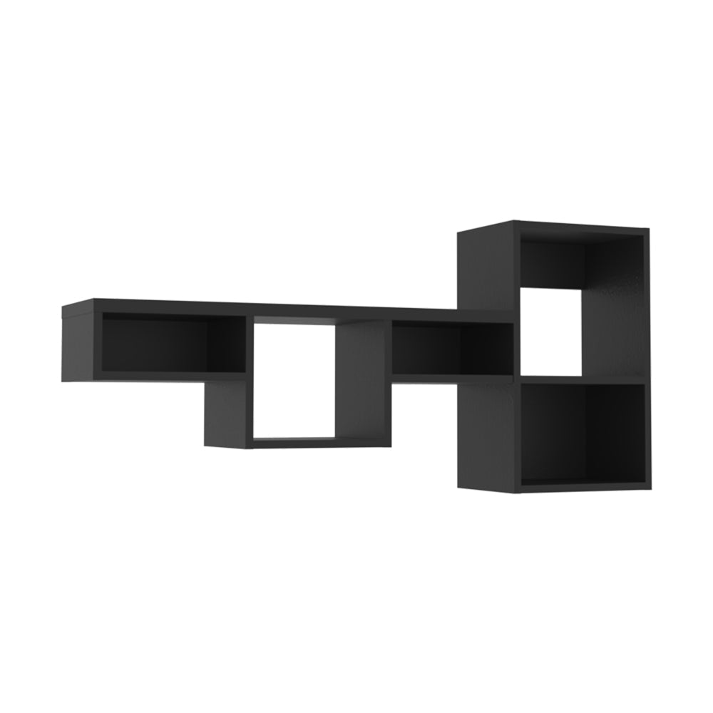 Wall Shelf Kiowa, Office, Black-3