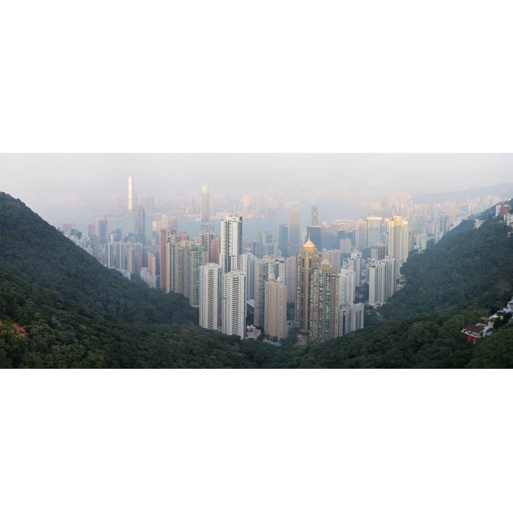 Peak of Hong Kong Panoramic Wall Decal Printed | Wallhogs
