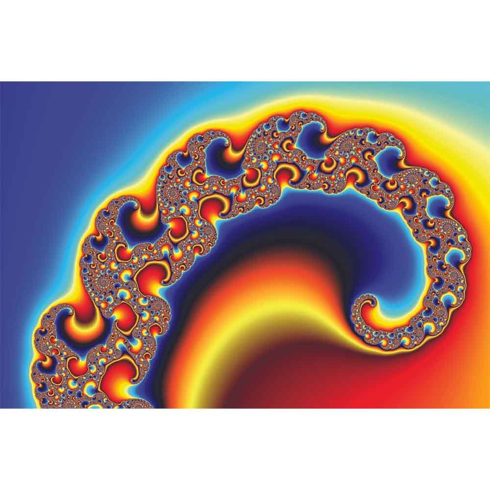 Dencat Fractal Art Wall Decal Printed | Walllhogs