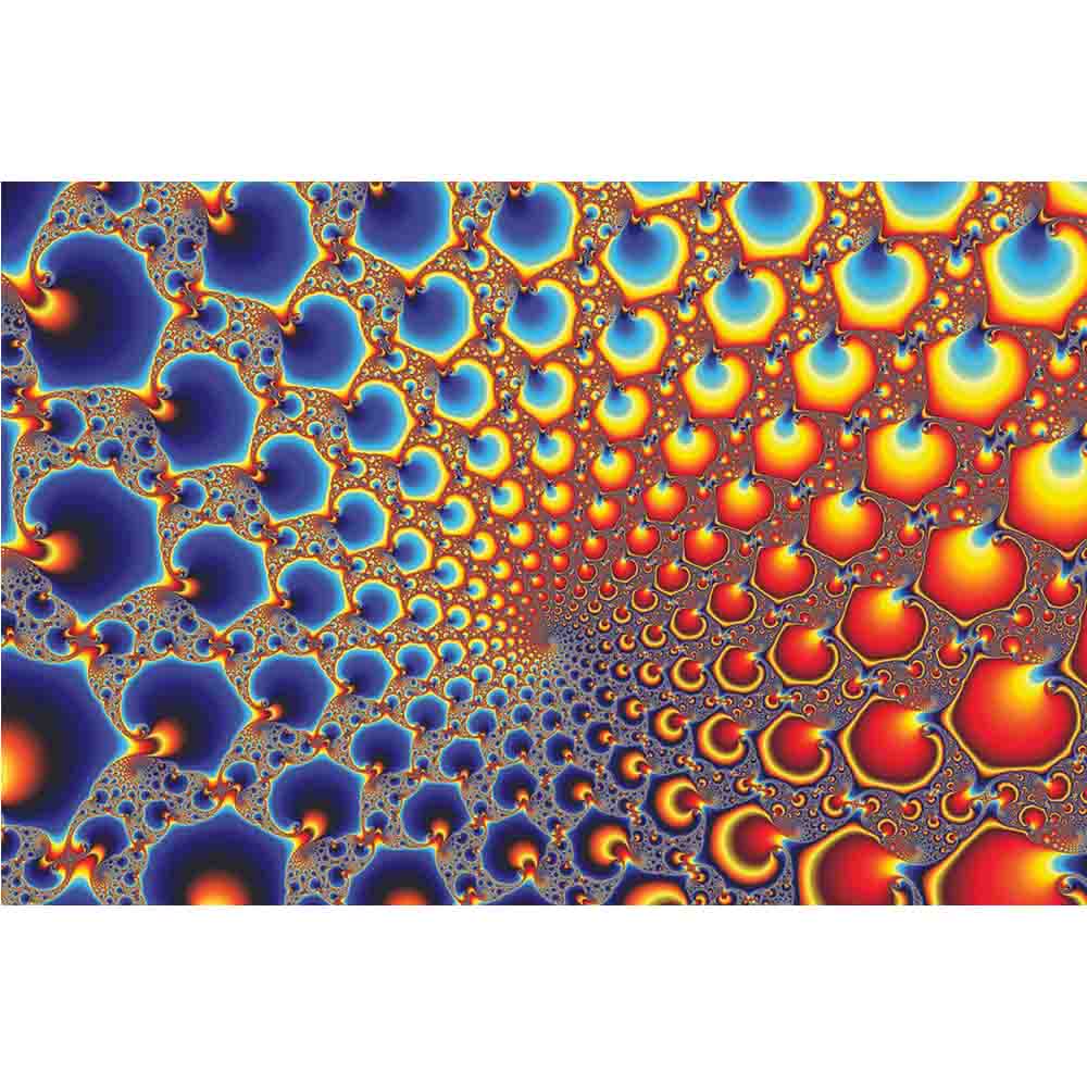 Hypnotic Portal Fractal Art Gloss Poster Printed | Wallhogs