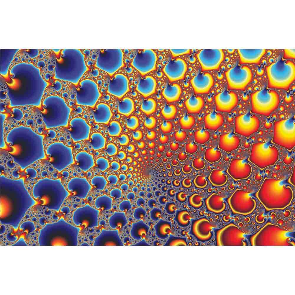 Hypnotic Portal Fractal Art Wall Decal Printed | Wallhogs
