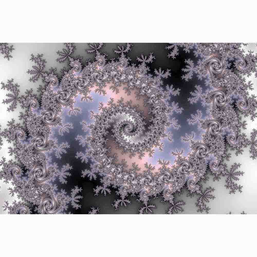 Ice Swirl Fractal Art Wall Decal Printed | Wallhogs