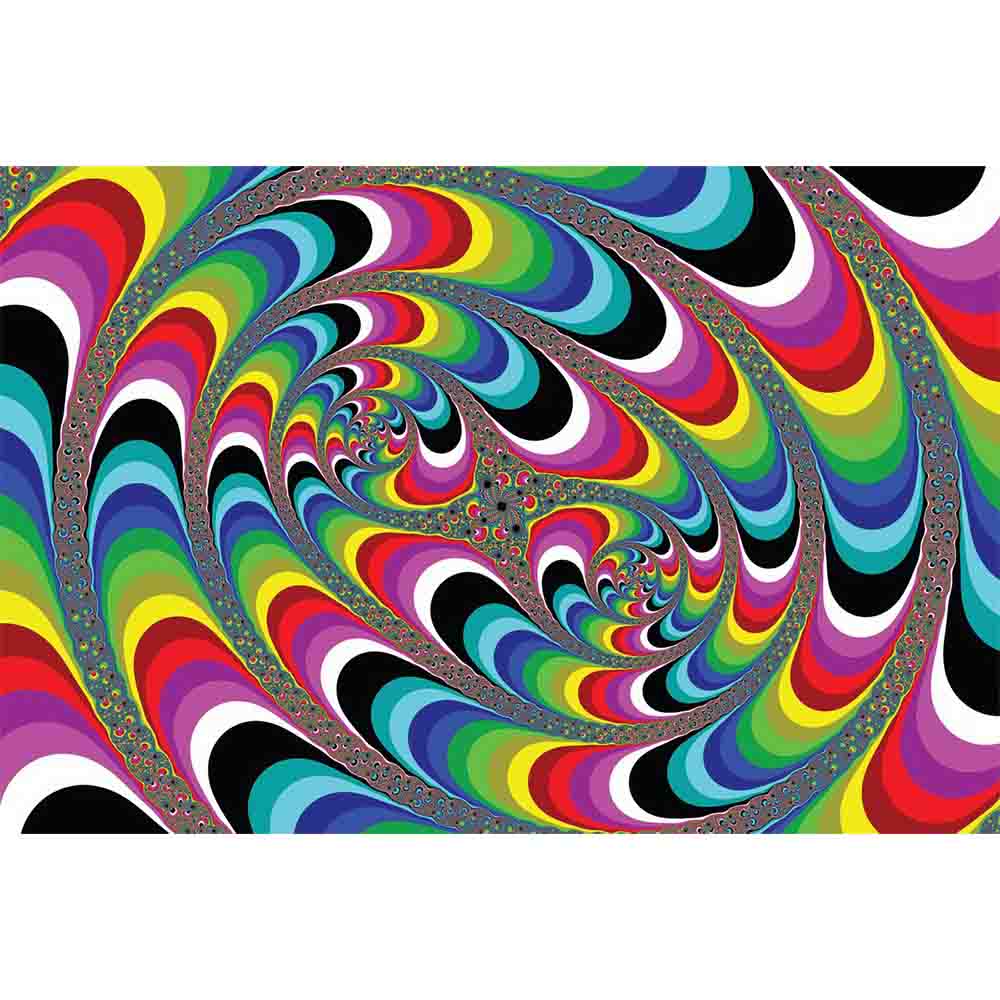 Psychedelic Fractal Art Wall Decal Printed | Wallhogs