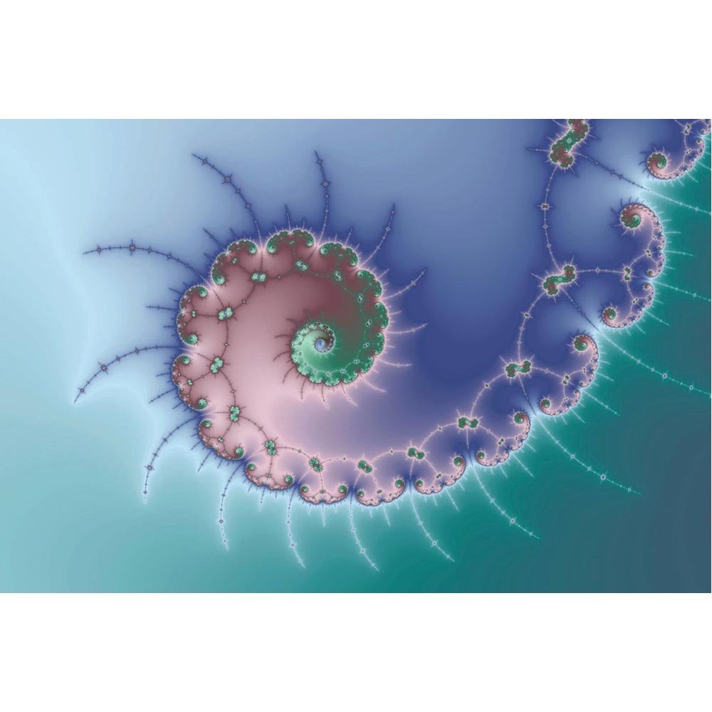 Swirl Fractal Art Gloss Poster Printed | Wallhogs