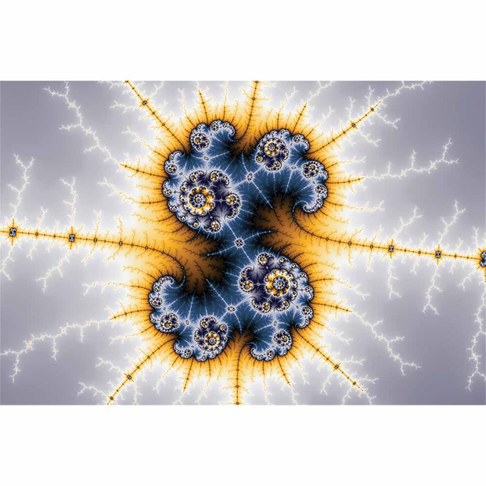 Ying Yang Twister Fractal Art Wall Decal Printed | Wallhogs