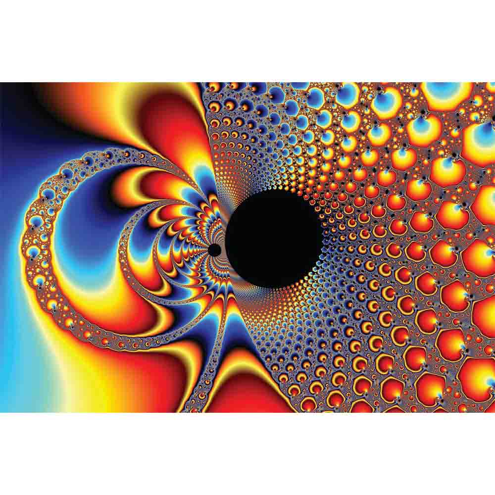 Ying Yang Big Bang Fractal Art Gloss Poster Printed | Walllhogs
