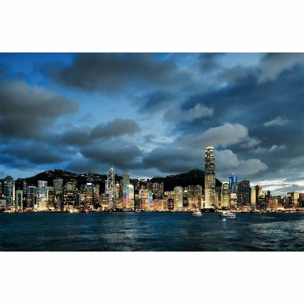 Hong Kong Dusk Gloss Poster Printed | Wallhogs