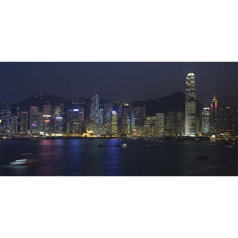 Hong Kong Night Gloss Poster Printed | Wallhogs