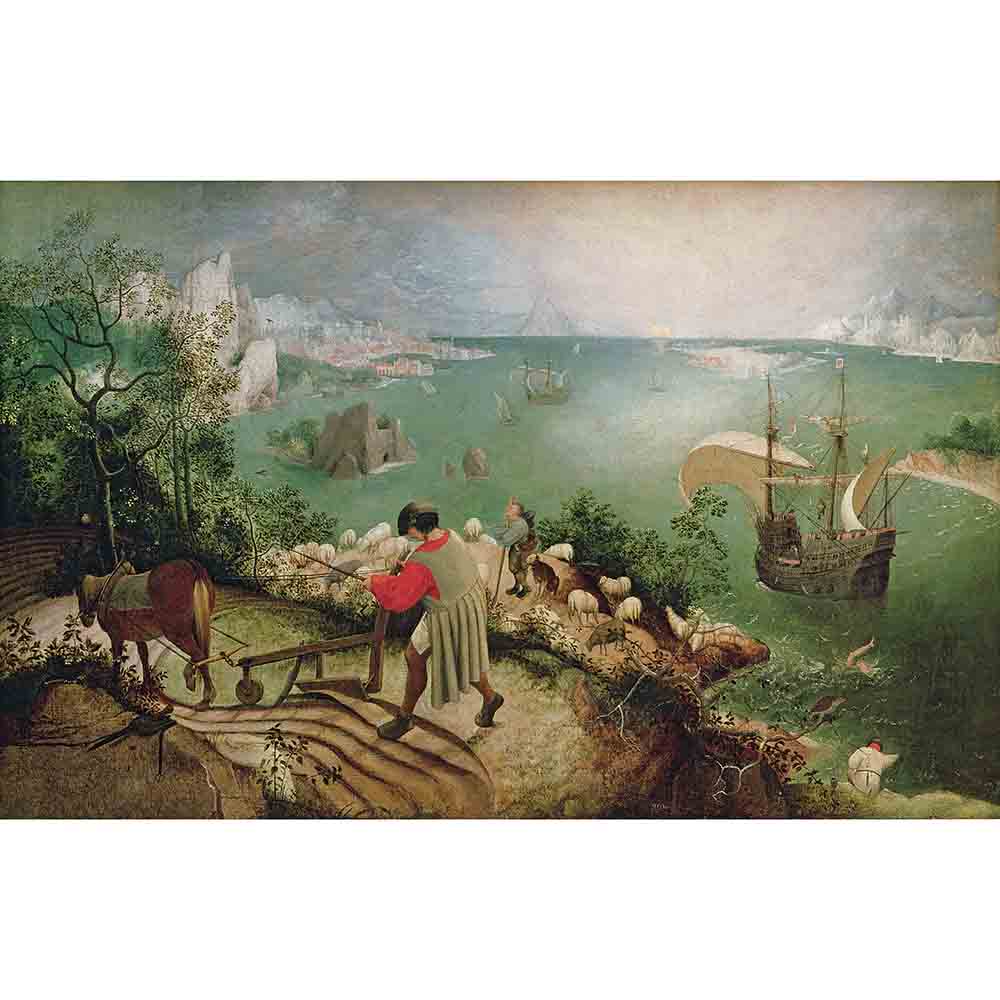 Landscape with the Fall of Icarus Gloss Poster Printed | Wallhogs