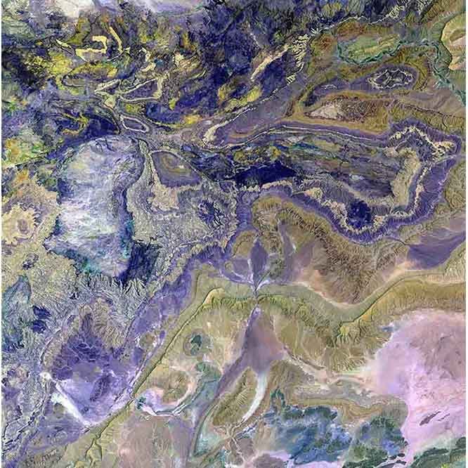 Atlas Satellite Wall Decal Printed | Wallhogs