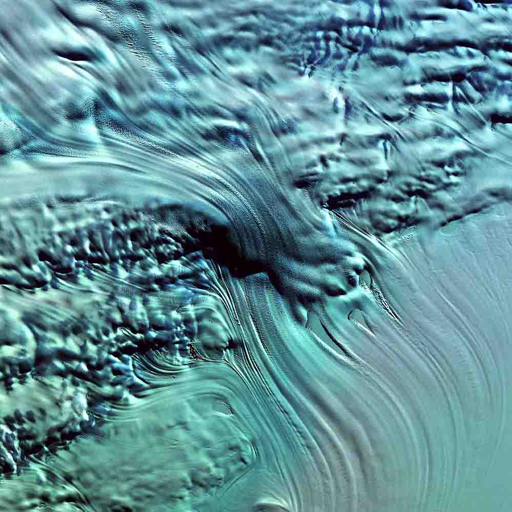 Icefall Satellite Wall Decal Printed | Wallhogs