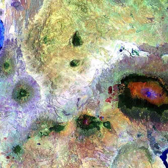 Kilimanjaro Satellite Wall Decal Printed | Wallhogs