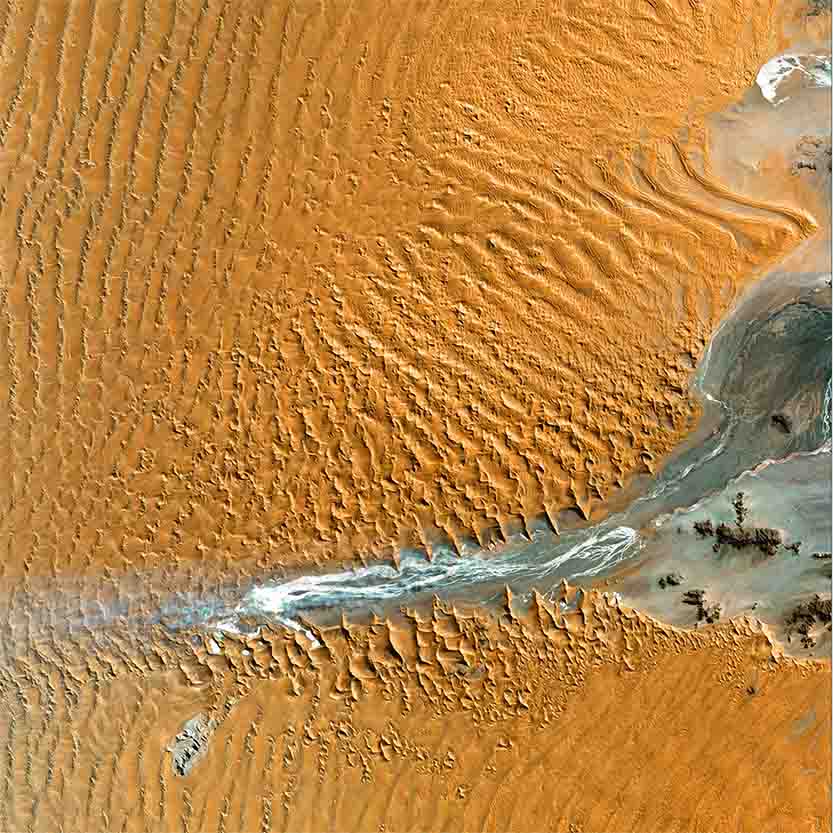 Namib Satellite Wall Decal Printed | Wallhogs