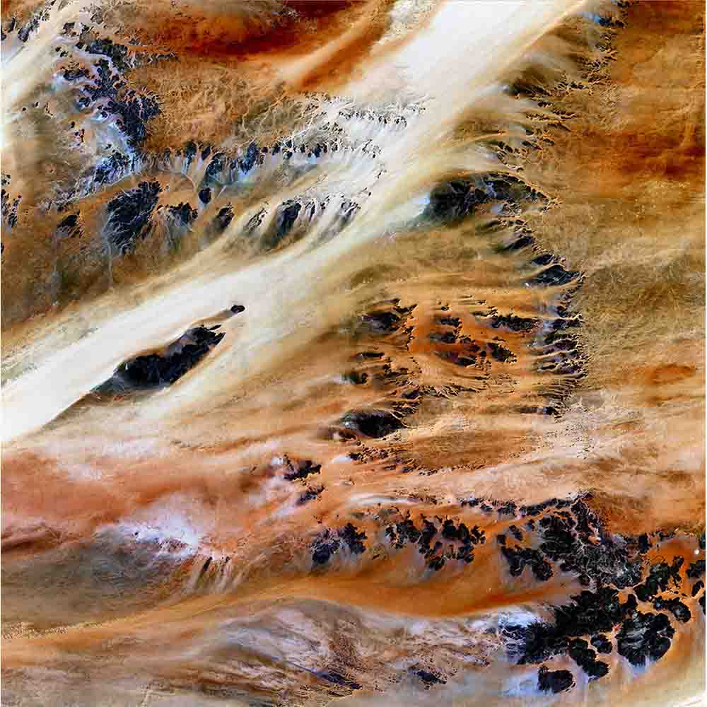 Terkezi Oasis Satellite Wall Decal Printed | Wallhogs