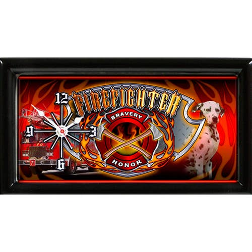 Good Tymes Fire Department Clock - Dog Bravery And Honor | 7