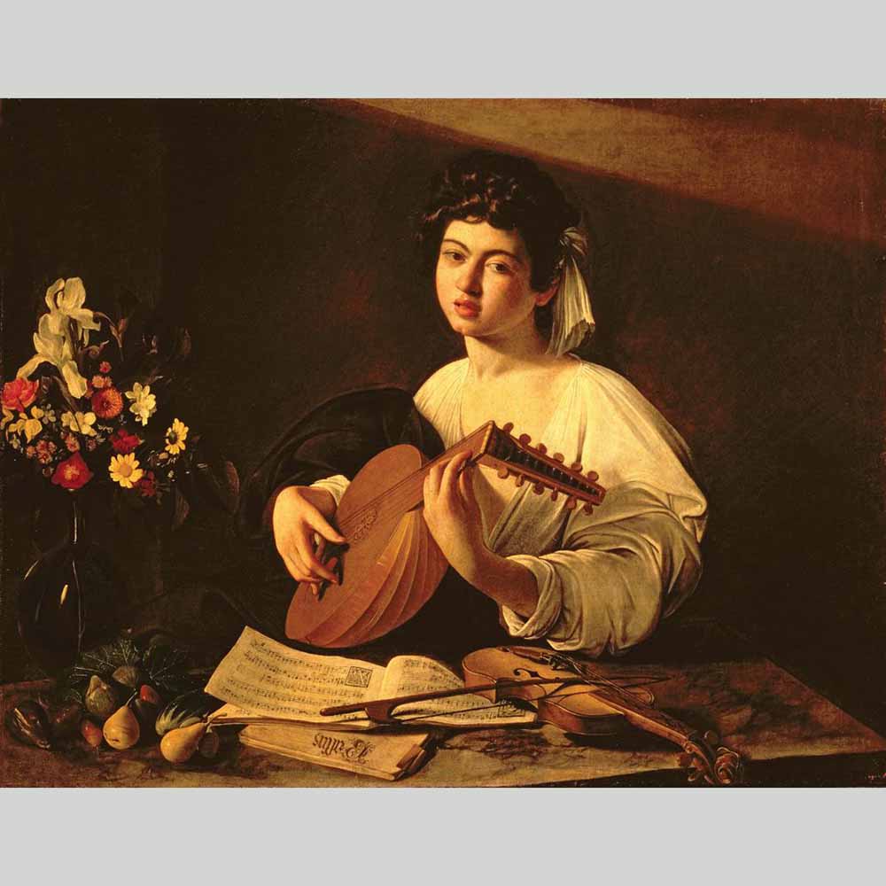 The Lute Player Gloss Poster Printed | Wallhogs