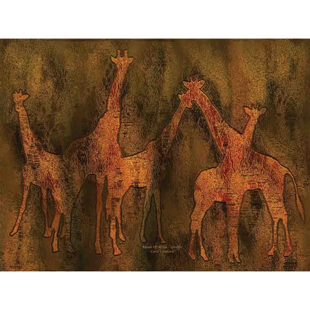 Moods Of Africa Giraffes Wall Decal Printed | Wallhogs