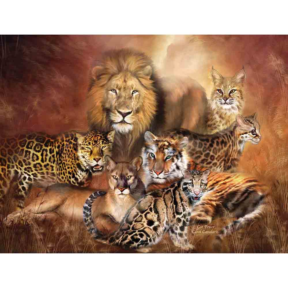 Cat Power Wall Decal Printed | Wallhogs