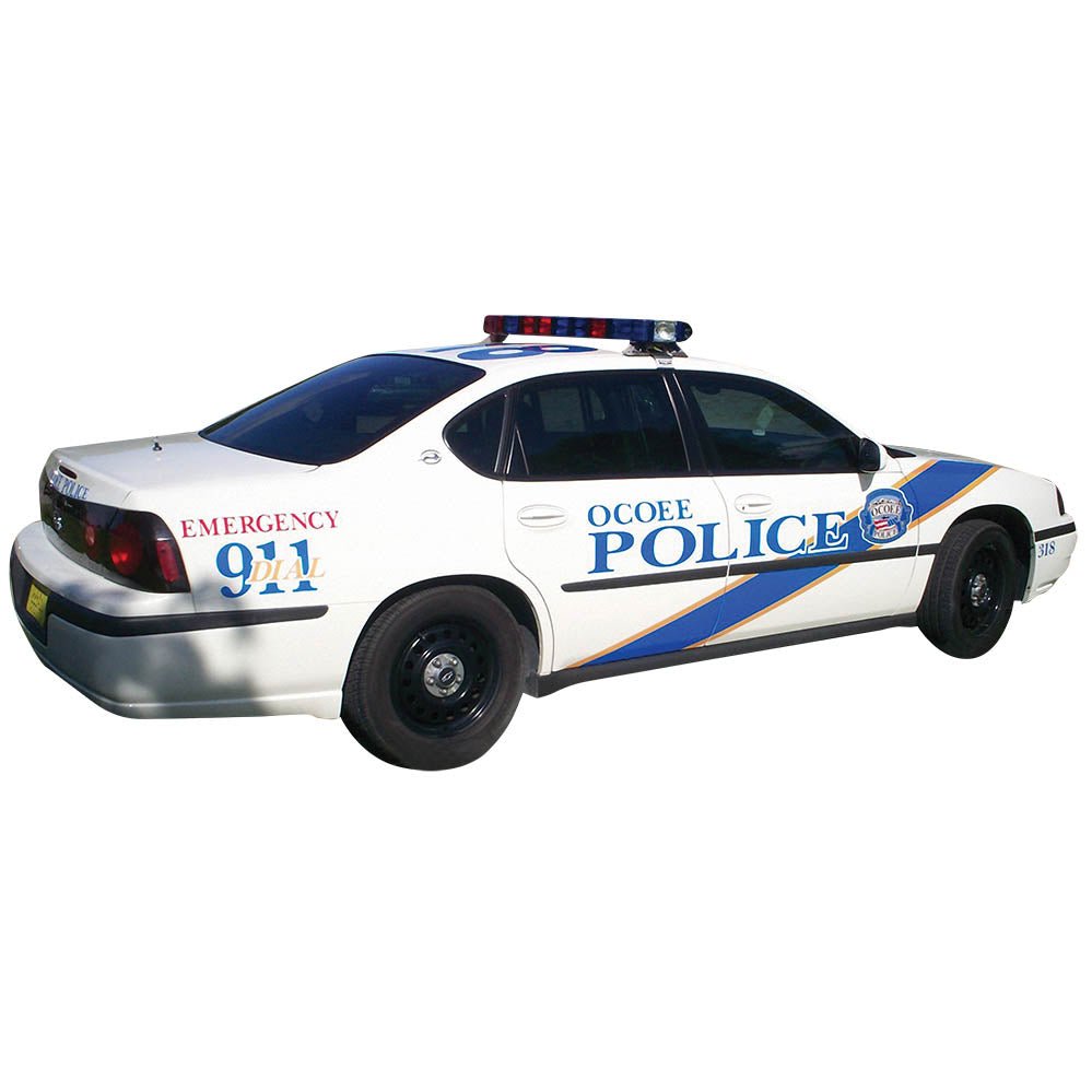 Chevy Police Car Wall Decal Printed & Die-Cut | Wallhogs
