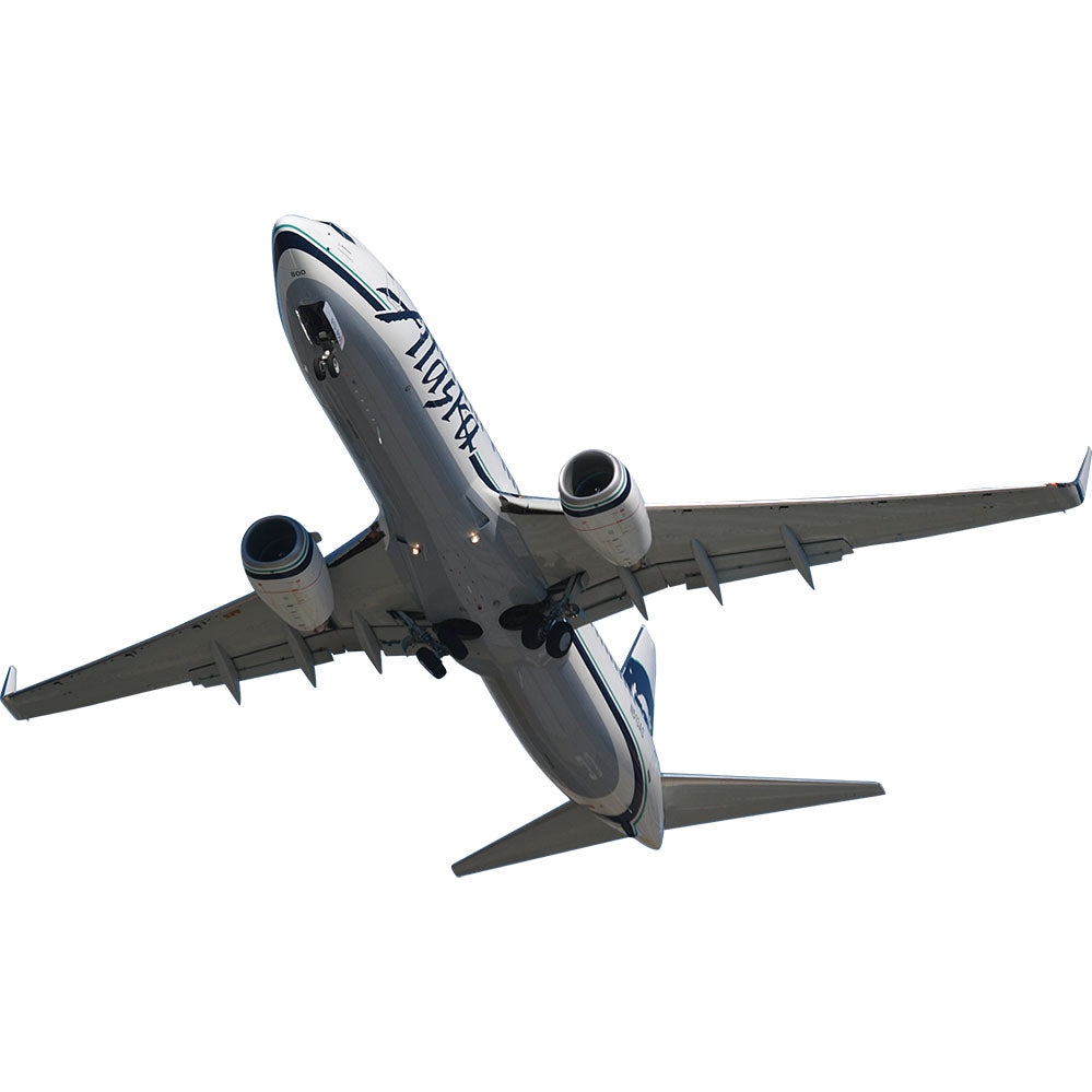 Alaska Air 737 Flyover Wall Decal Printed & Die-Cut | Wallhogs