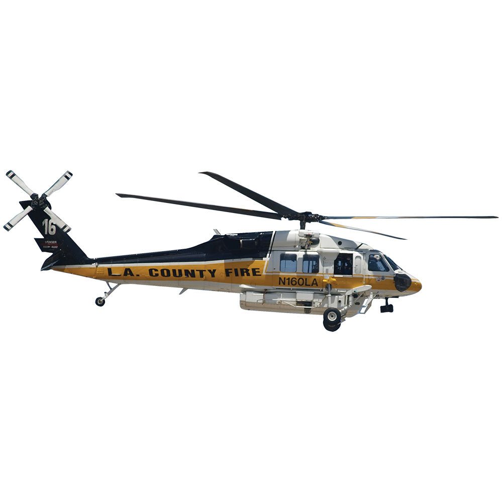 Fire & Rescue Copter 16 Wall Decal Printed & Die-Cut | Wallhogs