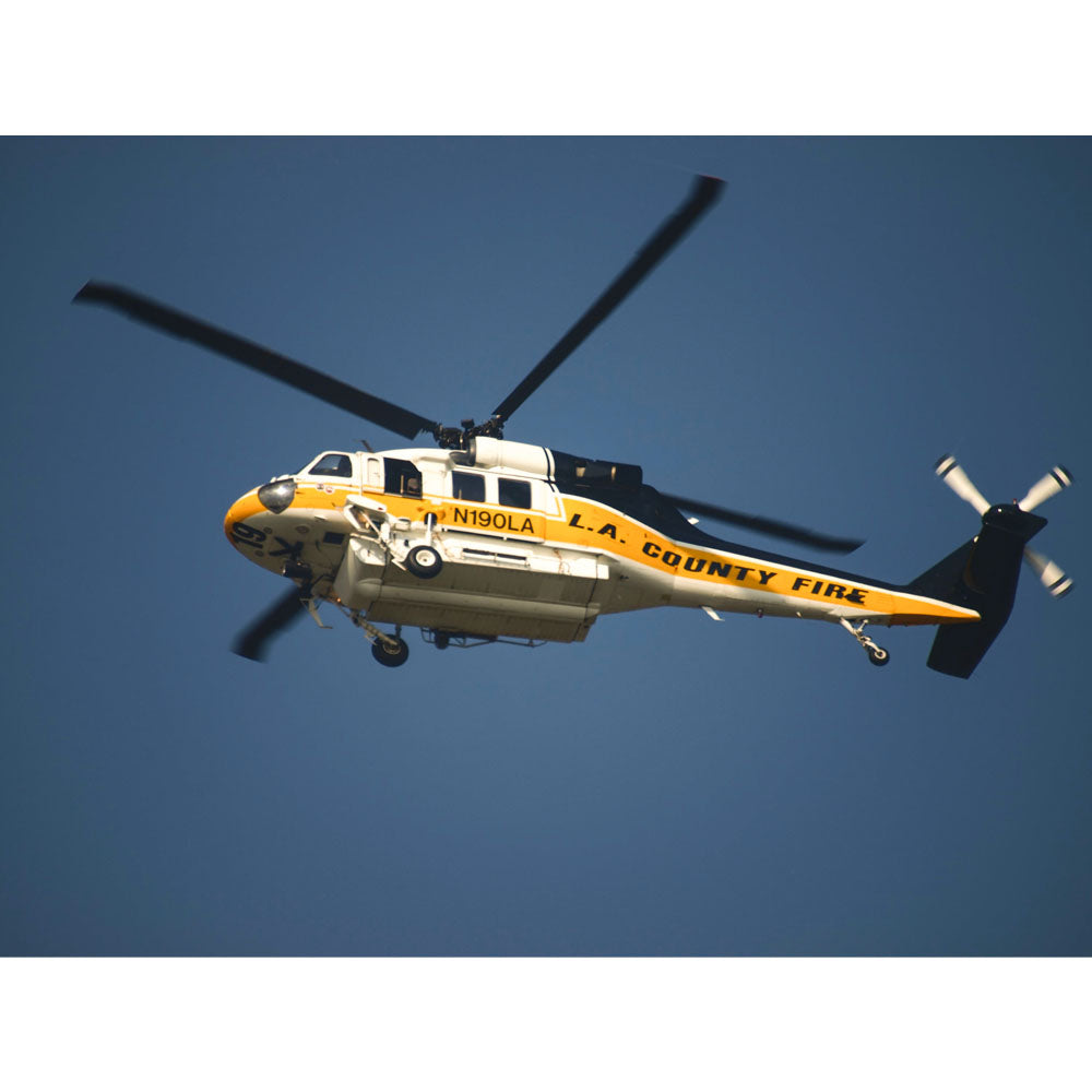 LAFD Fire Copter 19 Gloss Poster Printed | Wallhogs