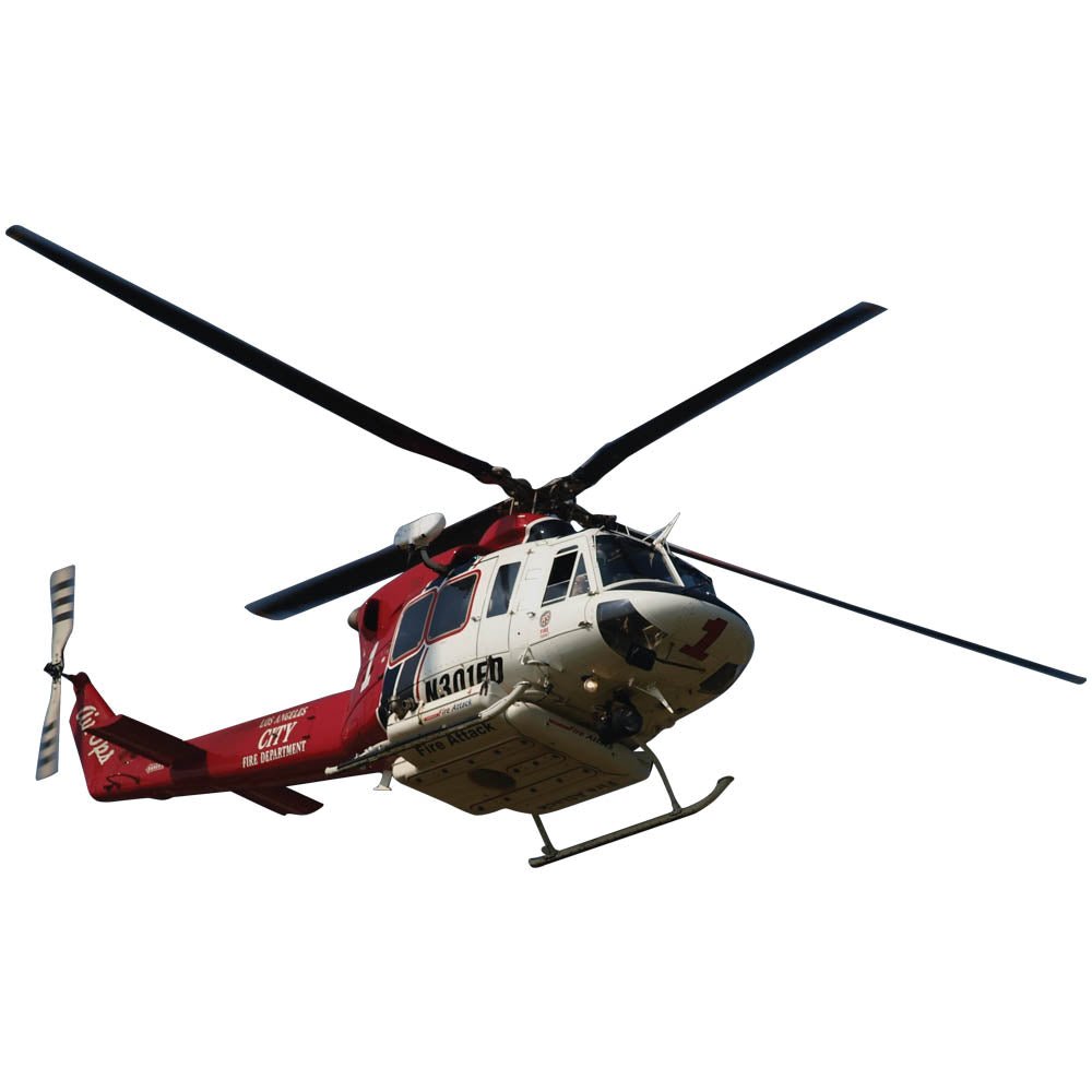 LAFD Fire Helicopter Wall Decal Printed | Wallhogs