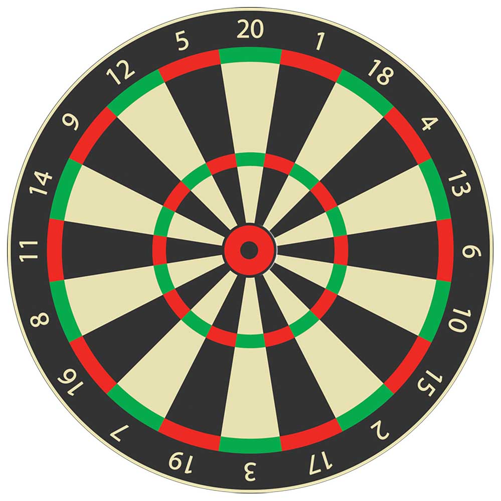 Dart Board Wall Decal Printed & Die-Cut | Wallhogs