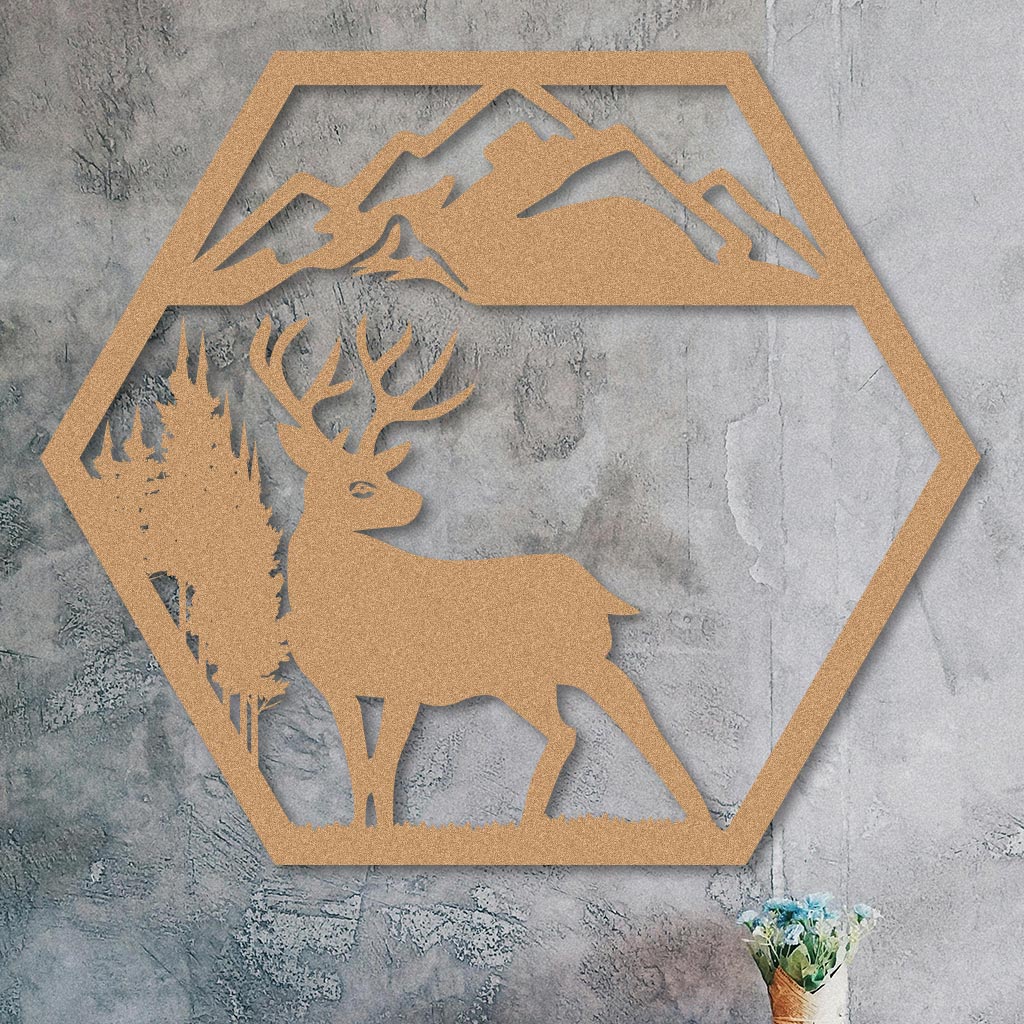 Deer in the Mountains Sign-2