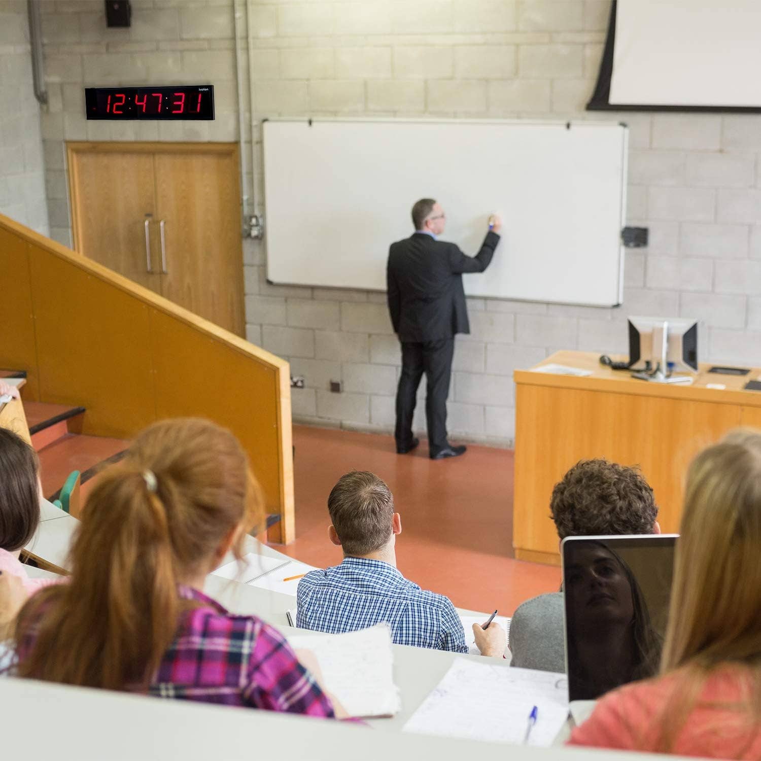 Ivation Large Digital LED Wall Clock | 8