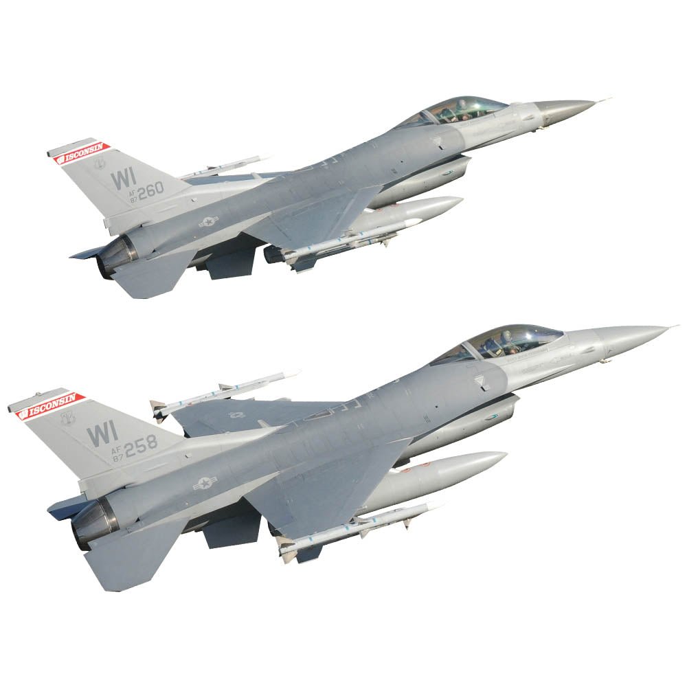 Dual F-16 Falcon Die-Cut Wall Decals Printed | Wallhogs