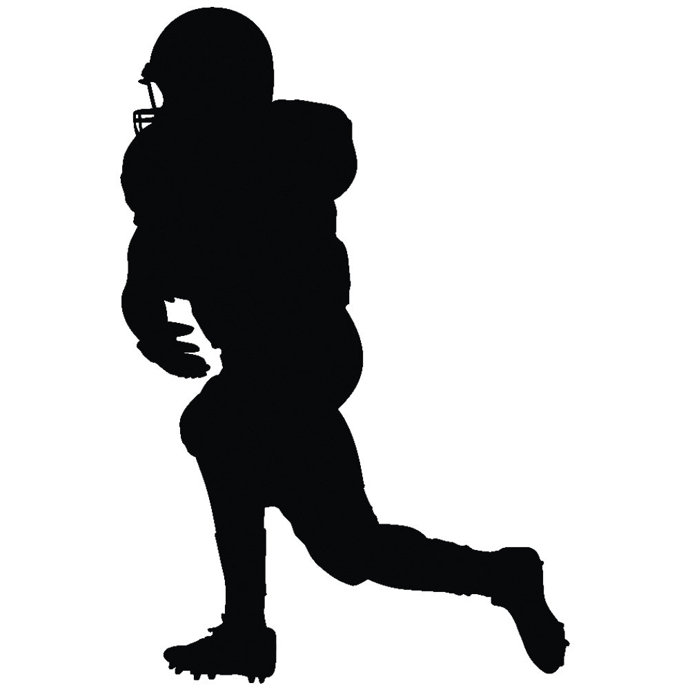 Football Receiver Silhouette Wall Decal Printed