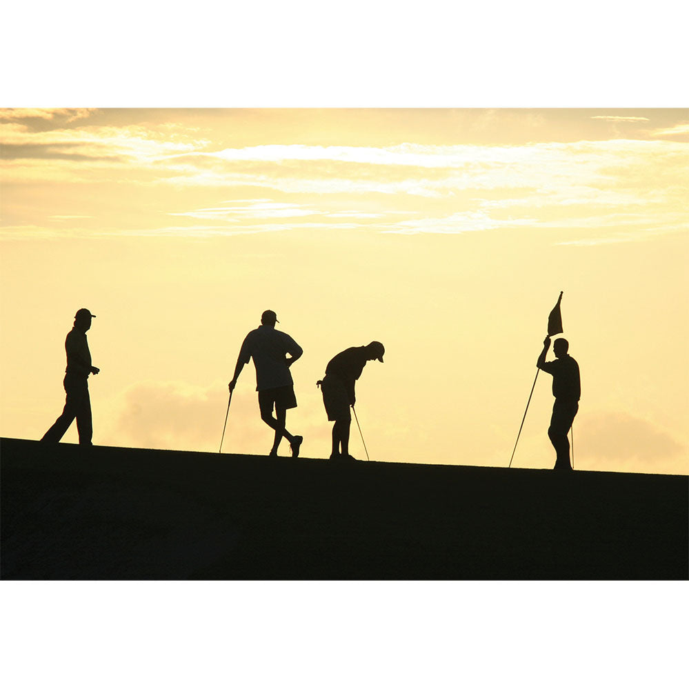 Golf Silhouettes Gloss Poster Printed | Wallhogs