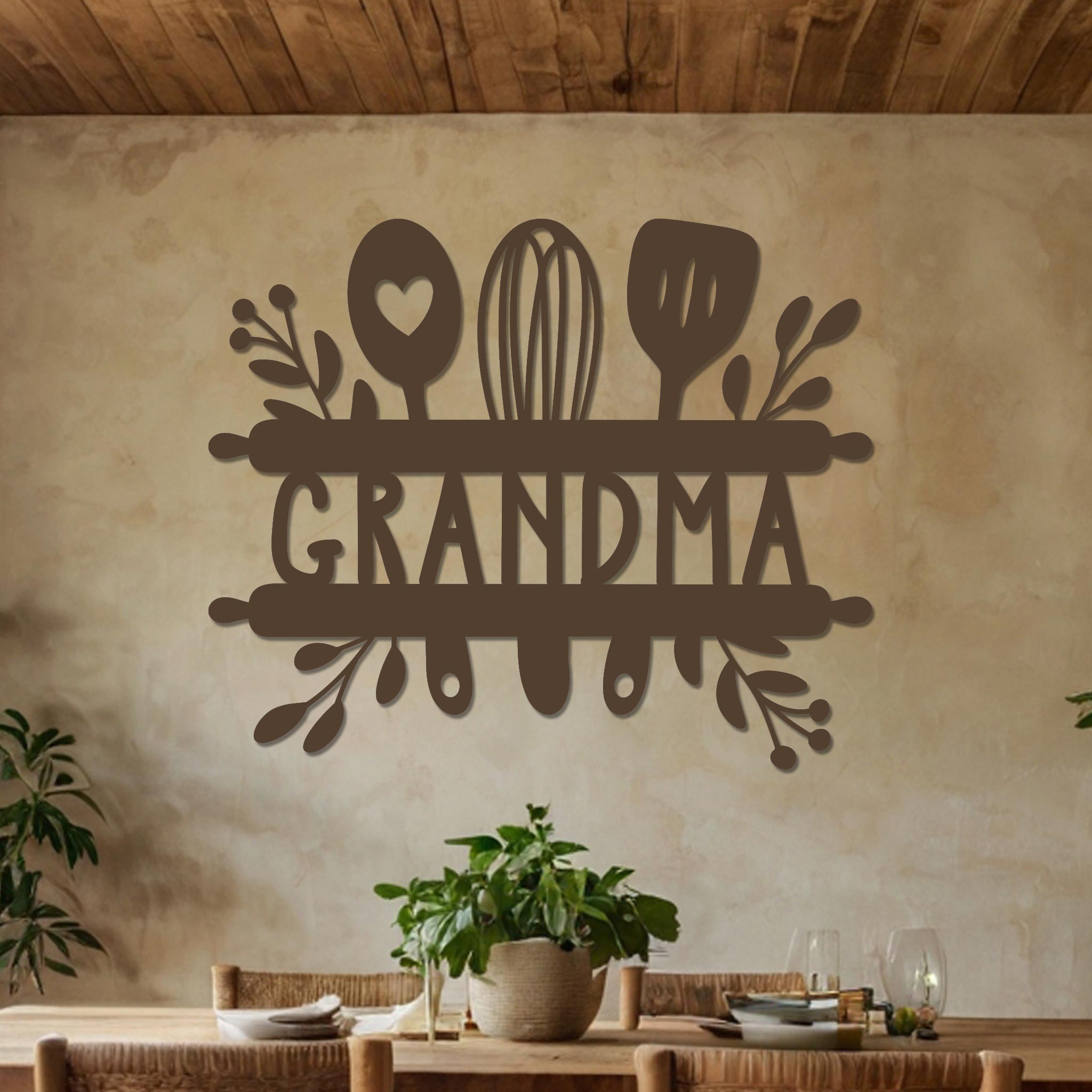 Grandma Sign w Kitchen Utensils-8